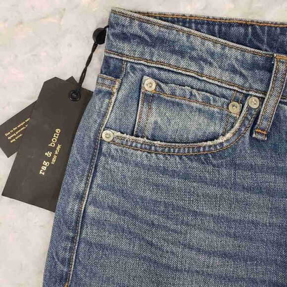 Rag and Bone Alex High Rise Straight Jean - Picture 4 of 10